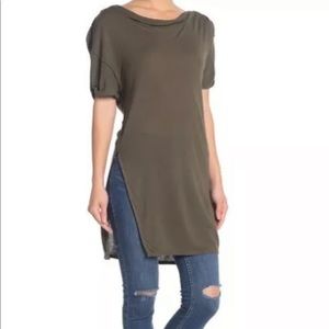 We The Free Free People Take It Easy Off The-Shoulder Tunic Top size XSm…